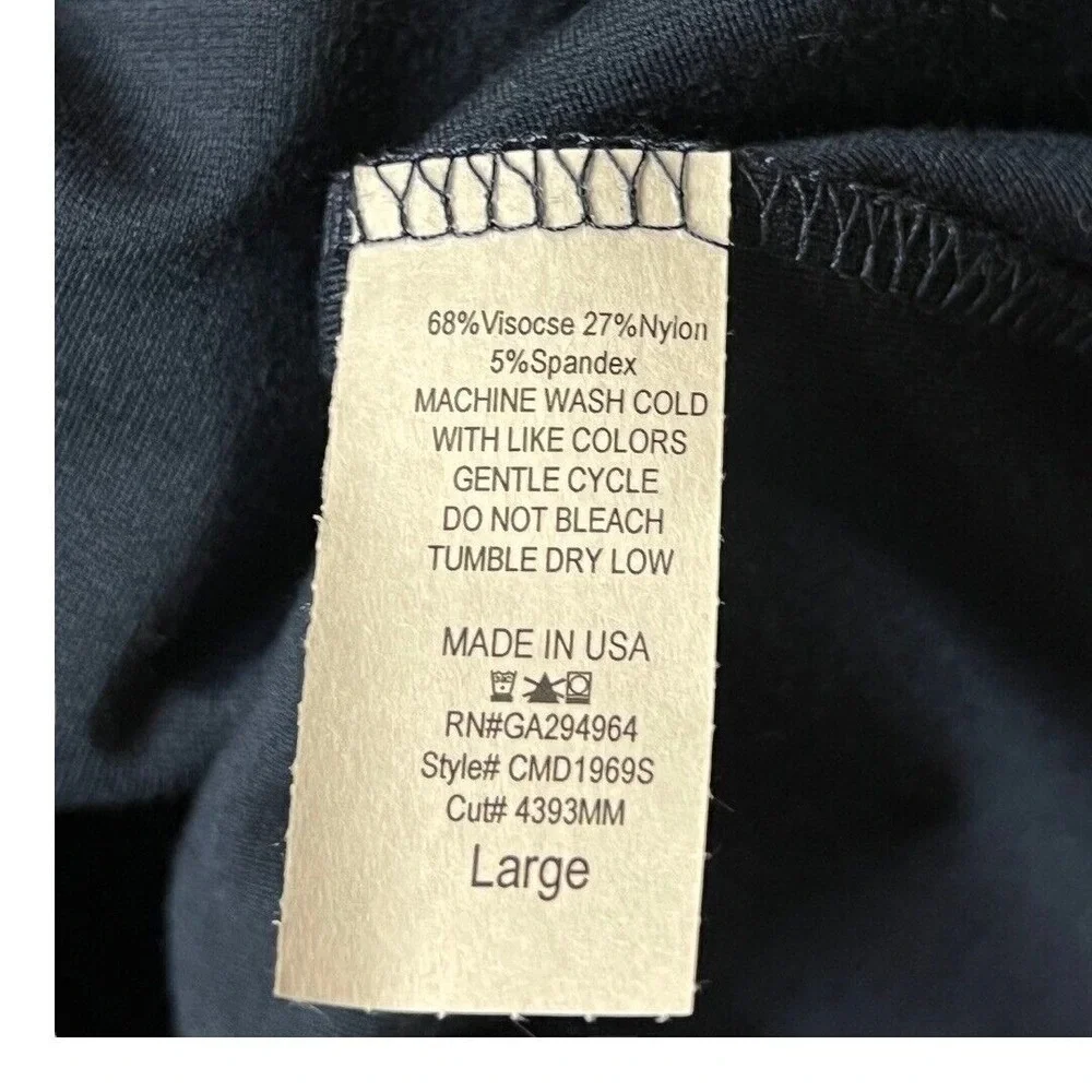 La‎ Clef Dress M Blue Pleated Knee Length 3/4 Sleeve Classic Versatile Modest